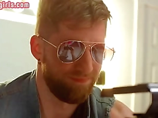 redhead yoga ts bareback fucked by trainer after cocksucking