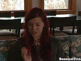 trans chick seduces married man with blowjob