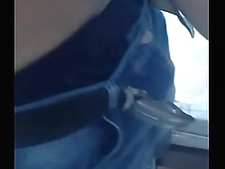 redhead shemale alana wanking off on the couch