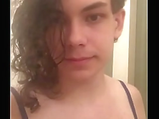 sexy she lady in pink dress