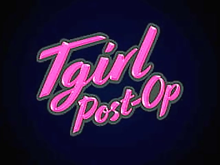 tgirl post-op: pandora scarlett flashes her pussy!