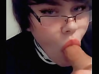 practicing deepthroating on my dildo