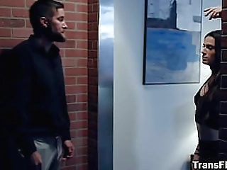 big ass teen shemale sucks dick and gets anal doggystyle