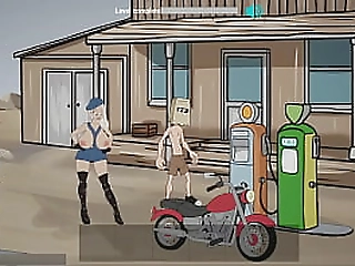 fuckerman - gas station sex scenes 2d animated gameplay