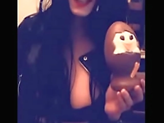 sophiaelter cum on her easter egg