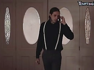 trans babe sucking before barebacking in erotic lingerie