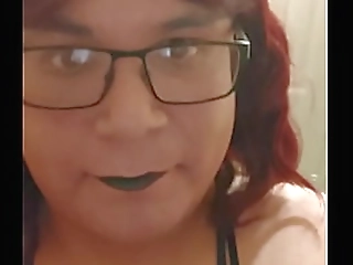 tranny star brittany pleases her ass with dildo