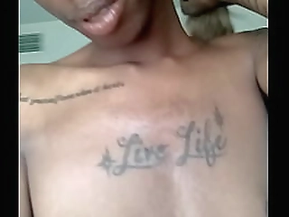 ravena strips   pokes herself on bed