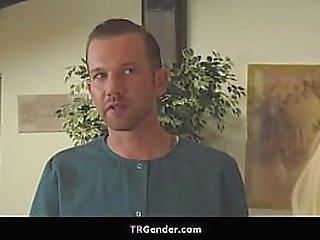 inked shemale enjoys oily massage and anal sex - nadia love