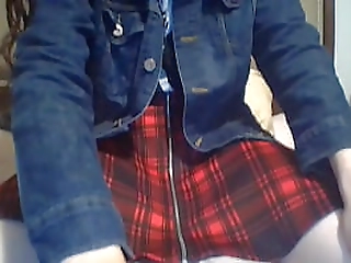 trans sissy destroys ass with makeup brush dildo