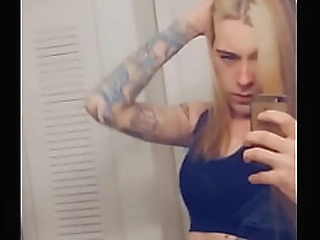 hot tranny touching her clitty