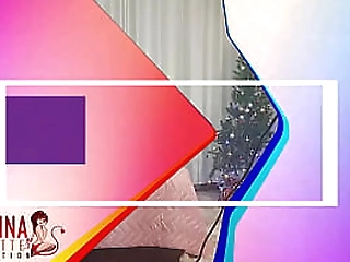 slim ladyboy in purple dress rides in reverse cowgirl until