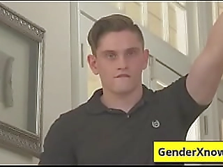 tranny dressed in sexy lingerie getting sucked - jade venus, jay tee