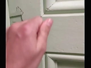 tranny with curved cock jerks off hardcore solo