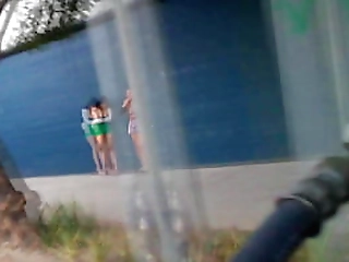 shemale babe getting gang bang after sucking cock and cum splashed