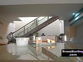 booty latin tgirl drilled from behind after erotic rimjob