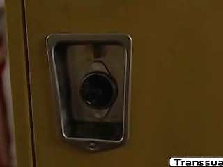 busty ebony ts butt fucked by randome guy