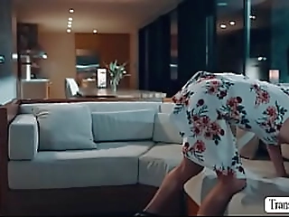 busty ts stepmom butt fucked by shy stepson