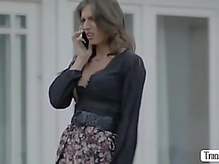 busty shemale butt fucked by pool cleaner