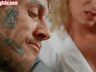 busty lingerie ts with booty riding bf bareback in couple