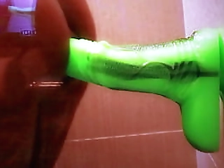 shower fun with my green god