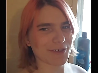 puring cold milk on my naked body