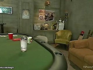 ts fucks asian in basement