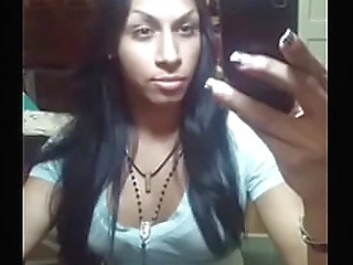 amazing busty tgirl cums on camera