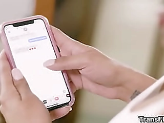 crossdresser stretching his hole after masturbation