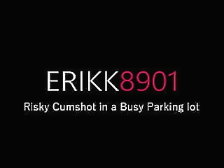 erikkalove - risky public in a busy parking lot