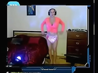 bouncy denver shoemaker jiggles and wiggles to the camera