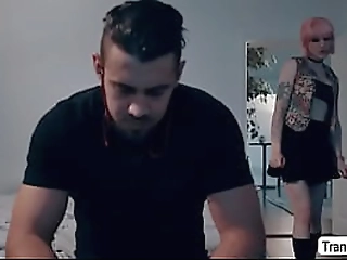 stepsister tgirl loves giving stepbro a bj