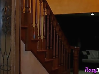 curvy lingerie tgirl sucked before sex in erotic couple