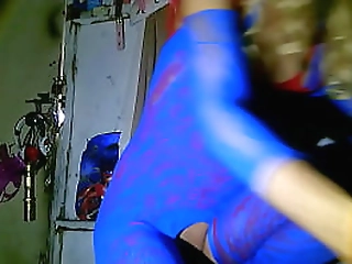 busty and lovely ts woman jessica lemos strokes her dick on the bed