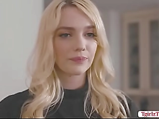 shemale boss licks and fucks her secretary