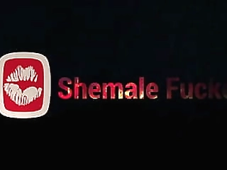 a double anal xmas threesome with two shemales