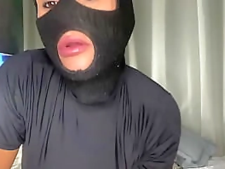 shemale honey thais schiavo tugging on her dick