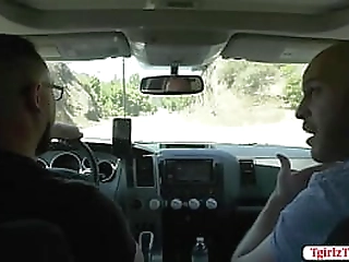 horny bald analed shemale hitch hiker