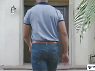 busty tbabe enjoys sucking big black cock