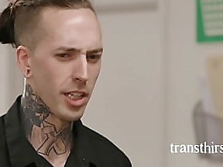 principal instead of firing me, fuck me - hot trans porn