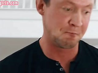 busty trans babe blown and barebacked in erotic couple