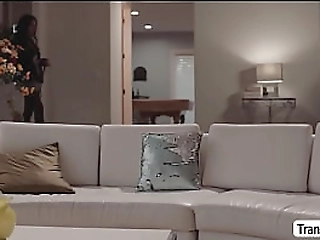 tbabe jade tries sucking new lovers cock