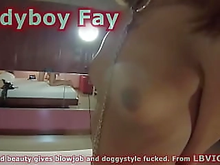ladyboy fay blows pov dick and ass fucked