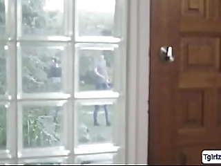 brunette ts asshole rammed by neighbor