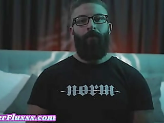 busty trans babe rims and fucks her boyfriend in threesome