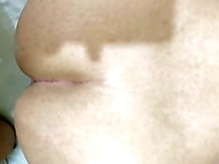 aline ganzarolli teases ass and jerks cock