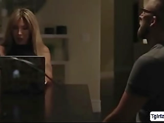 hot shemale fucks blonde beauty chick