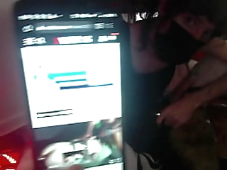 elegant brunette with curved cock gets a nerve breaking blowjob