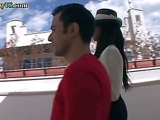 latina shemale taking her bf's cock up her big asss