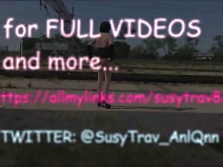 susytrav sissy slut street exposed and caught outdoor compilation
